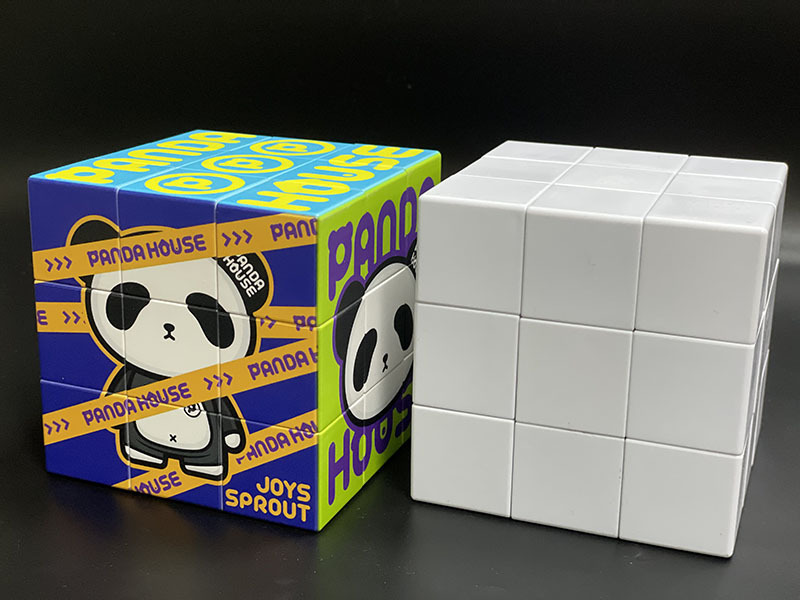 メーカー直販ロゴuv広告素体r大角キーホルダー白胚バネねじミニ三階ルービックキューブ|undefined