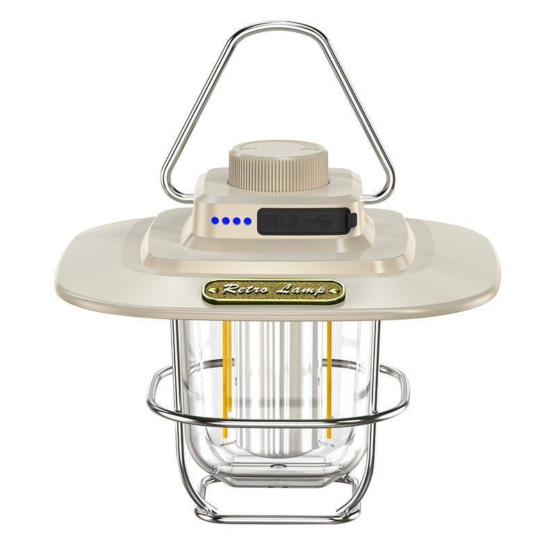 Transfronterizo nuevo retro al aire libre que acampa camping luz LED Luz de Techo Luz de la tienda luz del caballo de Carga inteligente Luz Portátil