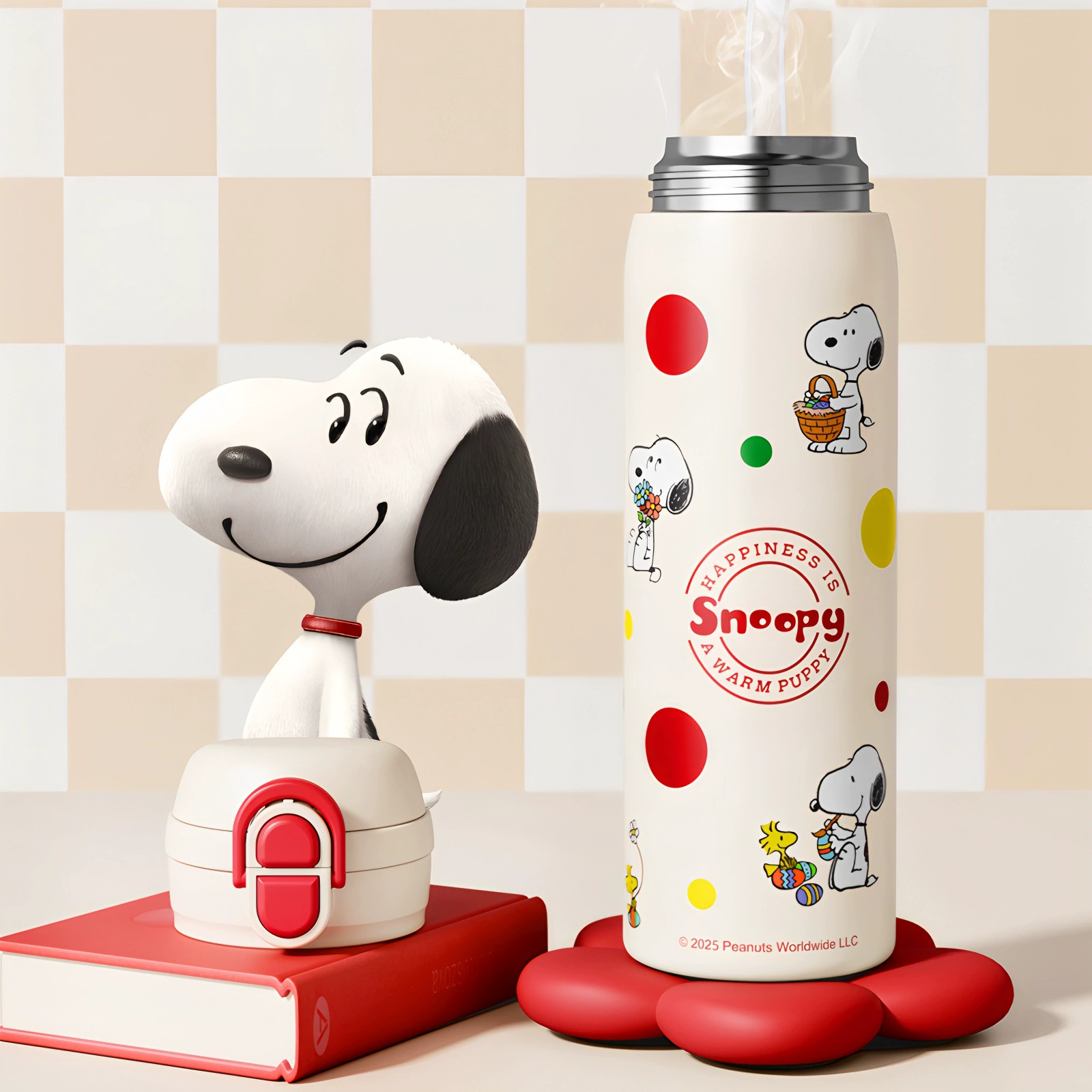 Snoopy史努比 Children's high quality handheld capacious glass for students