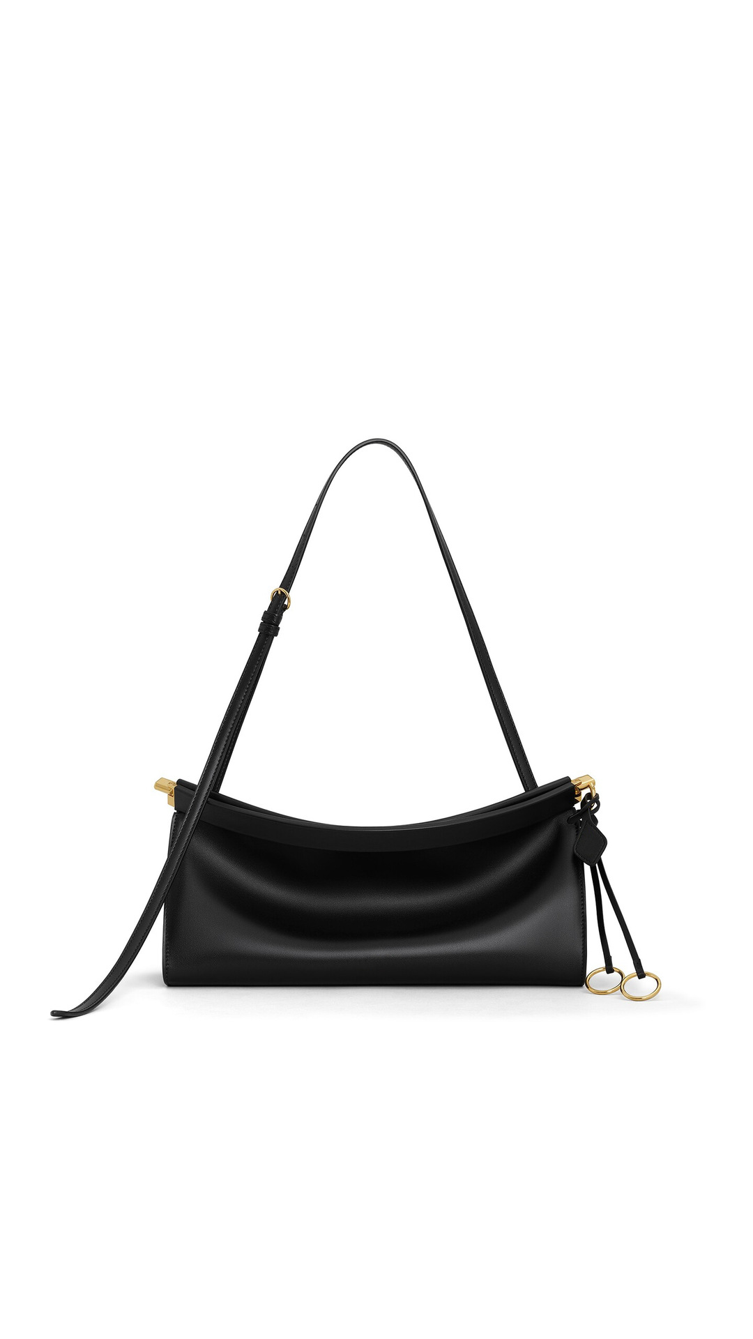 Retro Crescent Baguette Bag for Women - New Luxury Versatile Clip Bag, Single Shoulder Underarm Bag, Commuter OL Handbag - Thumbnail 7