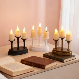 蜡烛灯;圣诞装饰品;塑料工艺品