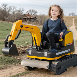 Shared Internet-Famous Children's Electric Excavator Crawler Go-Kart for Adults, Suitable for Amusement Parks, Squares, and Tourist Attractions