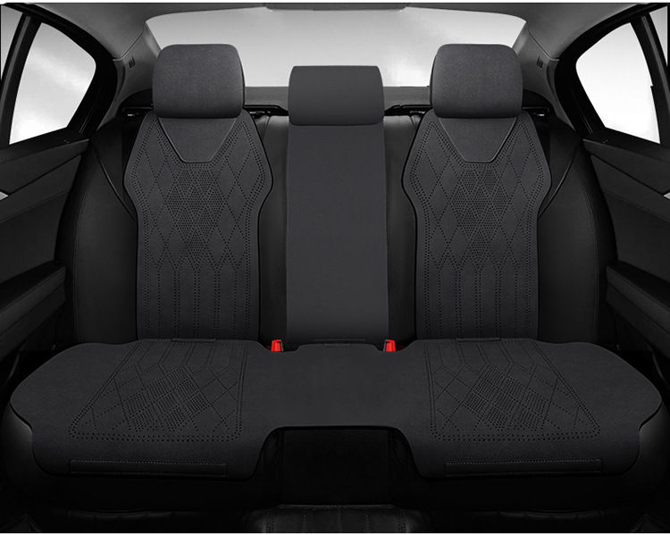 Cross-border e-commerce car cushion summer ultra-thin breathable seat cover four seasons universal suede half cushion saddle cushion