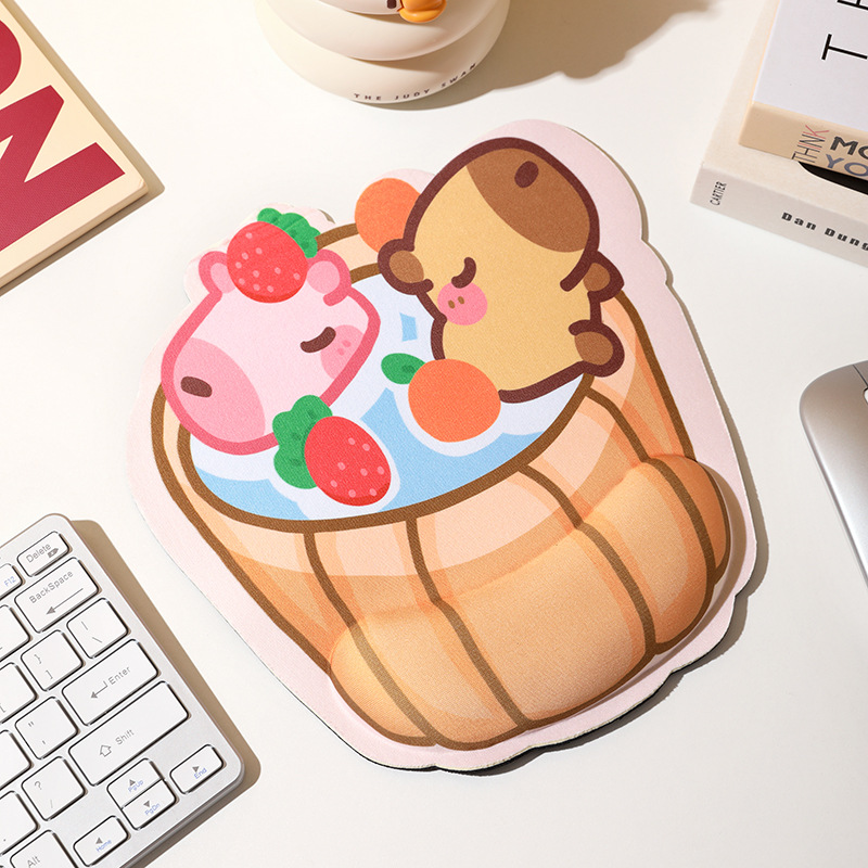 Alfombrillas de ratón transfronterizas, divertidas y variadas, reposamuñecas, alfombrillas de ratón de alta calidad con formas especiales, alfombrillas de ratón de dibujos animados para hombres y mujeres