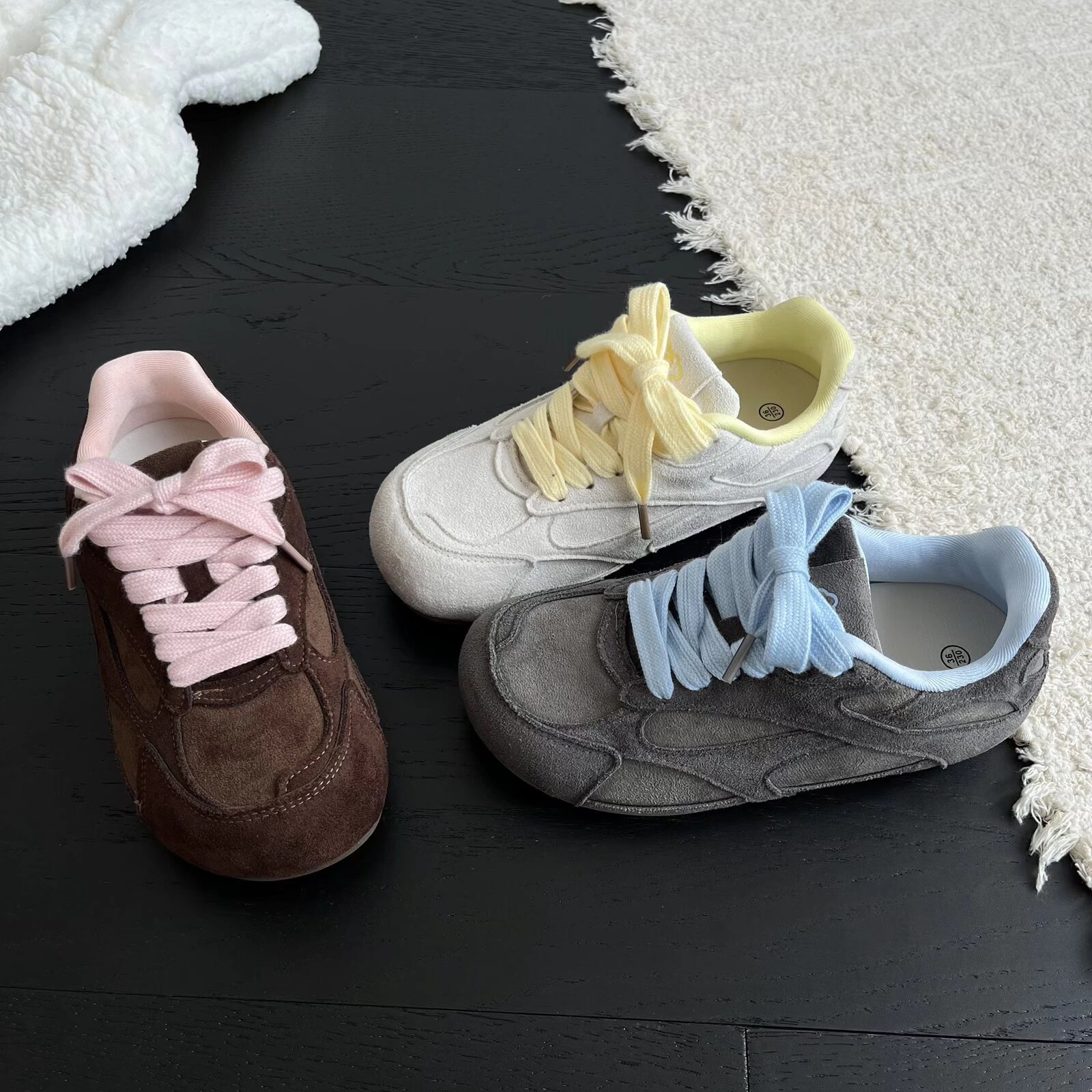 Student Flat Moral Training Shoes for Women 2025 Autum New Versatile Forrest Gump Shoes Lightweight and Comfortable Hiking Casual Sports Shoes