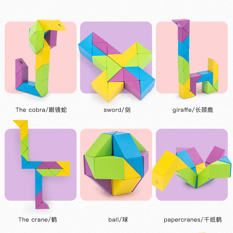 Puzzle infantil profesional inclinado rubic cubo suave juego irregular de forma alienígena inclinado rubic cubo magnético juguete de concentración