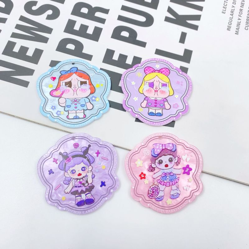 吊孔哭娃系列卡通印花片片吊坠diy手工饰品手机钥匙链挂件饰品|undefined