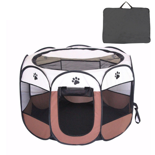 Small Dog Best Selling Octagonal Pet Crate, Foldable and Stackable, Thick Oxford Cloth, Scratch-Resistant Cat Bed, Pet Fence Cage