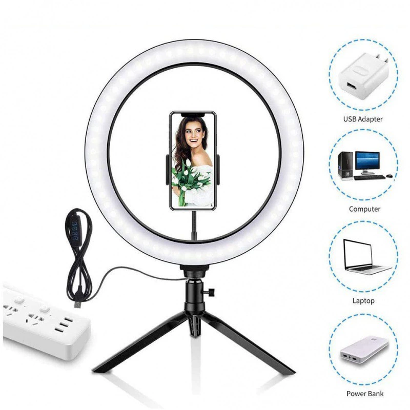 Amazon взрывы кольцевой свет Настольный кронштейн костюм 6 дюймов 8 дюймов 10 дюймов 13 дюймов фотография живая лампа освещения