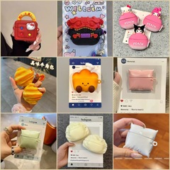 外贸airpods4代硅胶卡通图案耳机保护套创意可爱pro3适用苹果12代