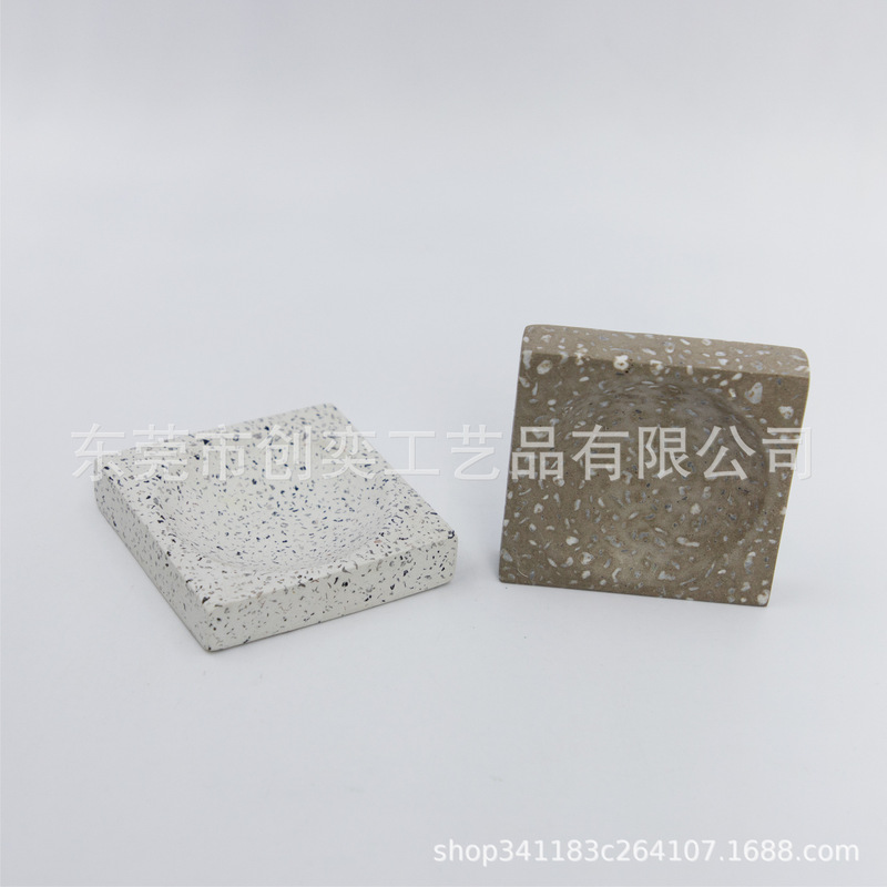 Concrete creative bathroom toilet cement decorative soap box soap dish factory direct sales