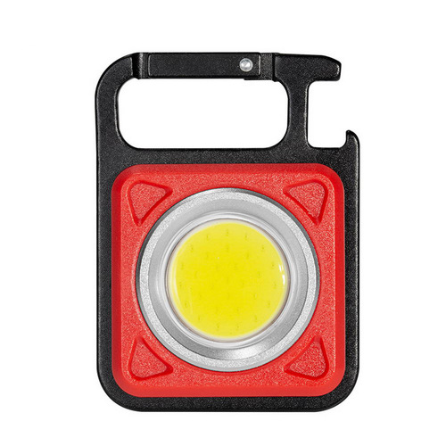 Key chain light cross-border multi-functional outdoor camping portable car emergency work light COB mini flashlight