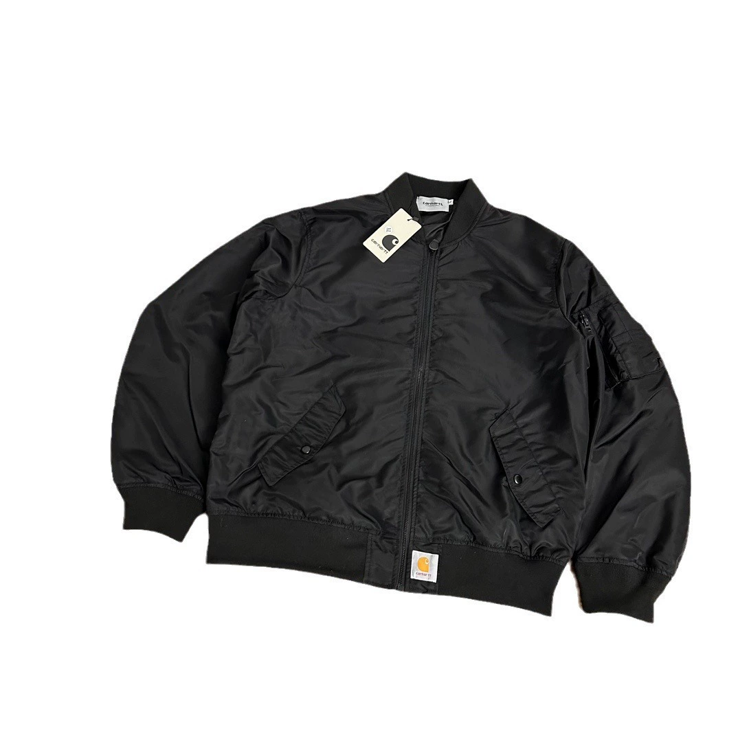 Кросс-граница Куртка Baseball с кархартовским дизайном Detroit Santya Flying Service Zipper Pocket