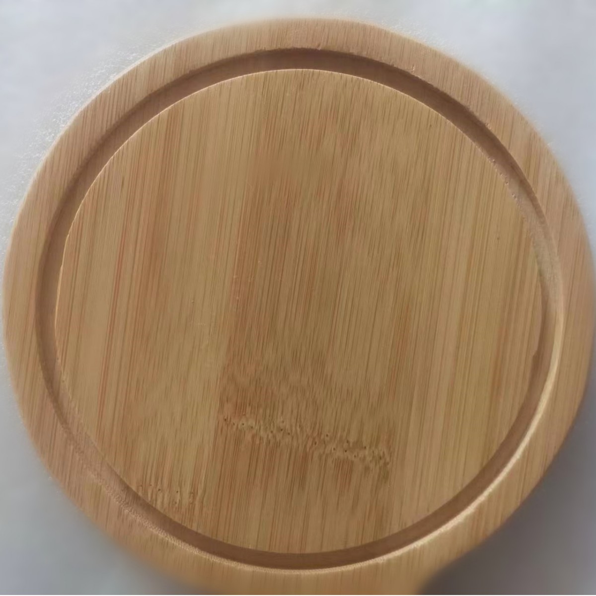 Madera de bambú plato de fruta de madera maciza Plato cuadrado postre estante redondo doble pastel plato de fruta de madera té de la tarde image 9
