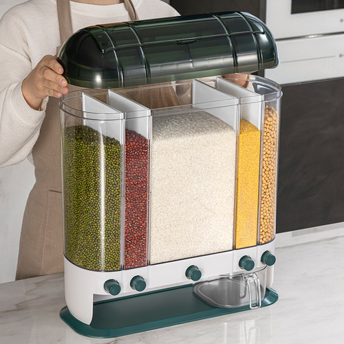 Kitchen Rice Bucket Home Sealed Rice Box 26 lbs Rice Storage Bin Flour Storage Tank Pest-Proof Moisture-Proof Rice Storage Container