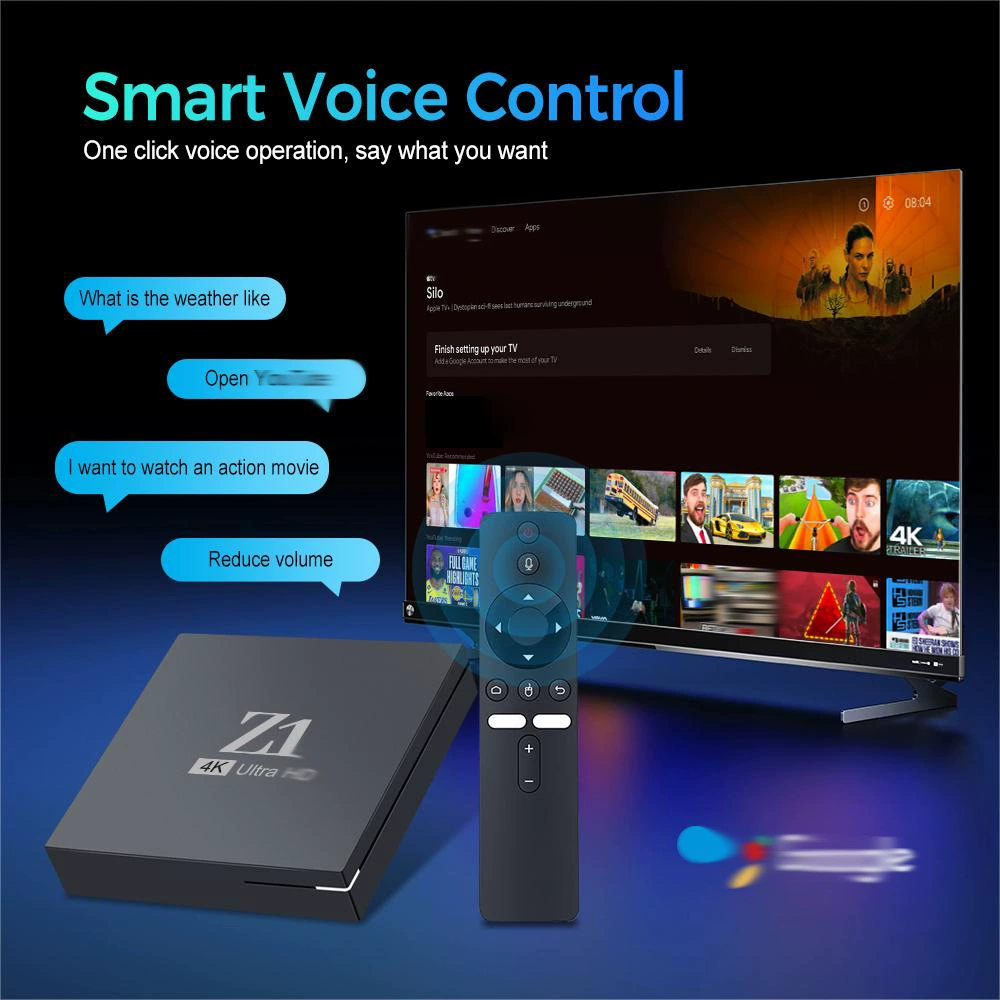 Кросс-п border Z1 сет-топ бокс 5G двойной диапазон WiFi Bluetooth 4K Android 10 иностранный торговый сетевой плеер TVBOX4K воспроизведение