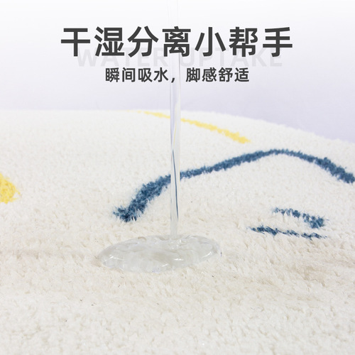 Cartoon bathroom non-slip floor mats pet entry door mats bedroom home bathroom absorbent foot mats wholesale