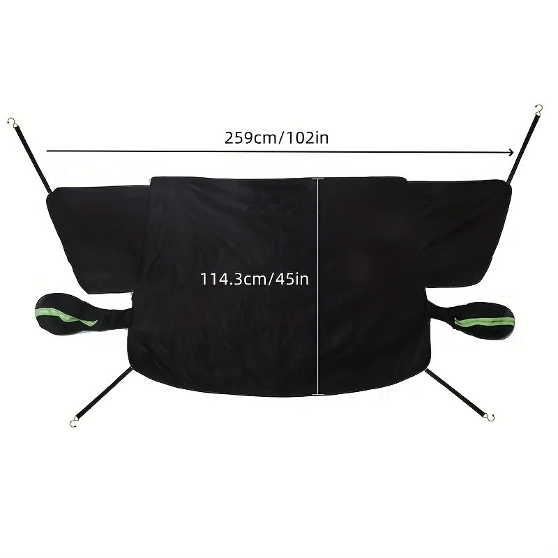 Cross-Border Car Snow Cover, Winter Front Windshield Anti-Freeze and Anti-Frost Snow Shield, Magnetic Snow Cover, Half-Cover Car Cover Wholesale