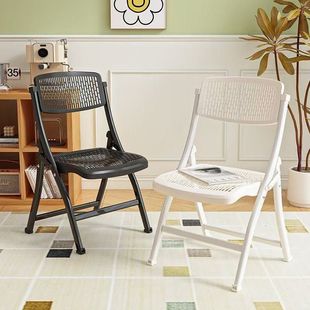 Household Simple Folding Back Chair Computer Chair Office Chair Conference Folding Chair Dining Chair Training Plastic Folding Chair