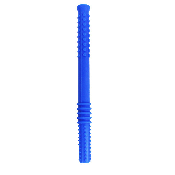 Straight-through teething stick (blue)