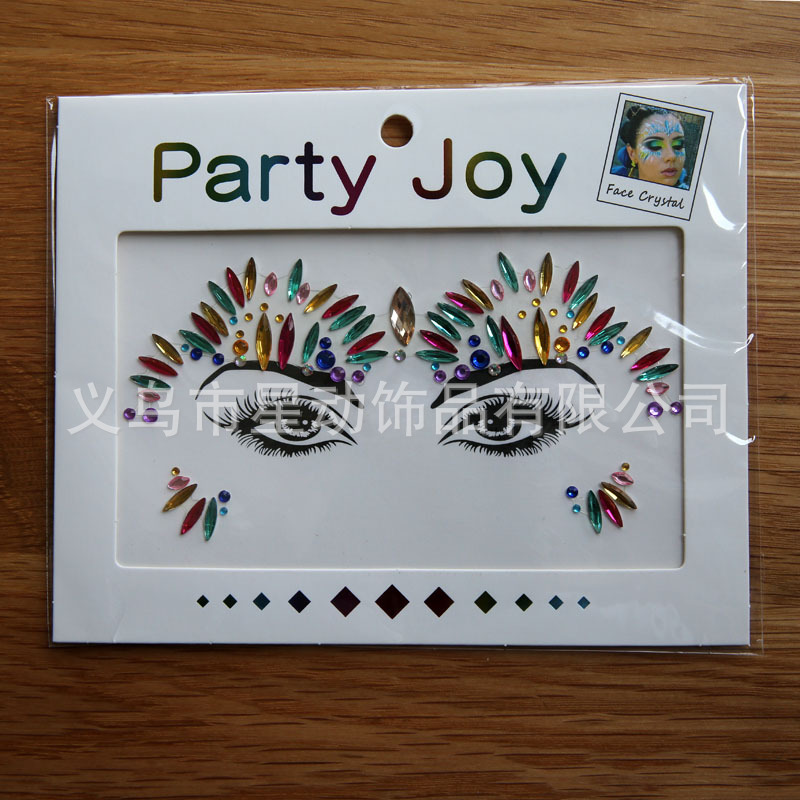 gems face sticker �¿�ѹ����ˮ��ü��������װ������diy HF-89