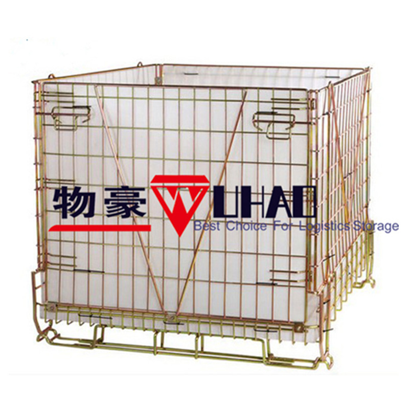 欧标可折叠仓储笼可定制食品瓶胚专用折叠笼支持来图加工源头厂家