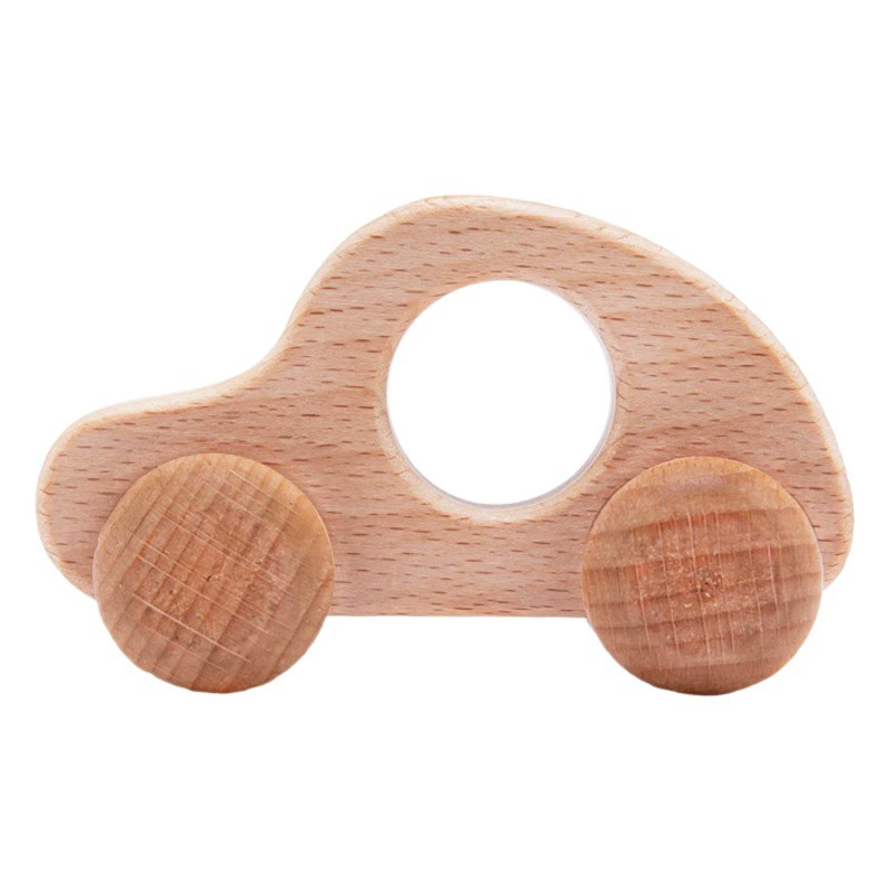 Новый бук маленький автомобиль игрушка деревянный бревно игрушка машина захватывает инерцию рука толкает модель автомобиля