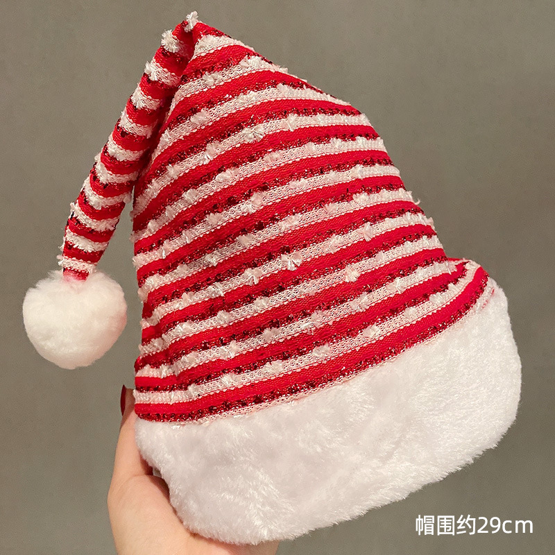 卸売りかわいいクリスマス帽子供成人サンタクロース帽子祝日衣装祝日プレゼントぬいぐるみ雪人帽|undefined