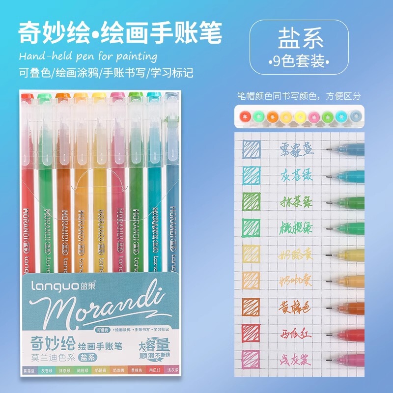ブルーフルーツハンドブックペン、高品質文房具、蛍光ペン、ゲルインクペン、子供用カラーマーカー、学生用ハンドブックペン|undefined