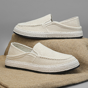 Canvas Men's Shoes Summer Breathable 2024 New Old Beijing Cloth Shoes Men's Casual All-match Non-slip Deodorant Soft Sole Board Shoes