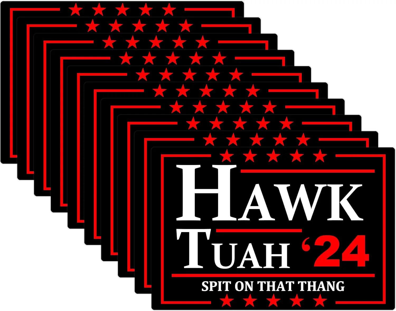 HAWK TUAH Отплёвывайте на ту вещь 10 шт наклейки, политически чувствительные темы