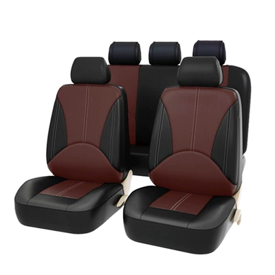 Wear-Resistant, Soft, Comfortable, Breathable Car – Universal seat cover - coffee-brown-five-seater-general