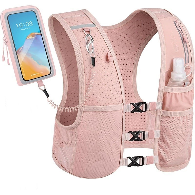 Cross-border running mochila agua al aire libre caminata maratón mochila hombre y mujer montar en bicicleta chaleco de bicicleta