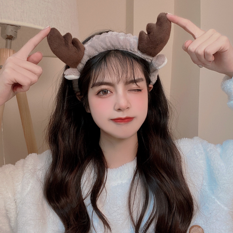 2# Coffee Deer Horn Hairband Q.