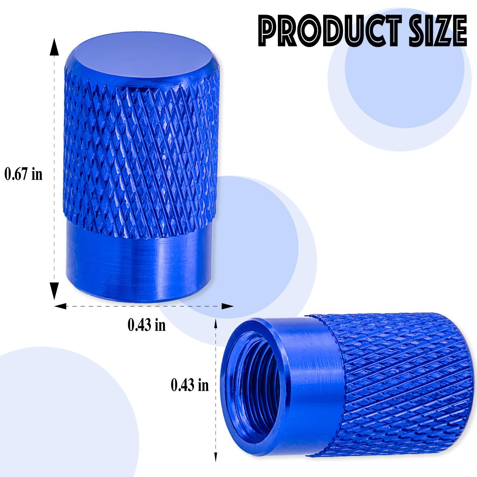 Colorful In-Stock Car Tire Valve Caps, Dust-Proof Valve Caps for Cars, Multi-Colored Aluminum Alloy Covers