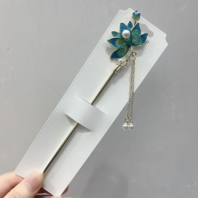 发簪现代简约新中式簪子古风步摇发钗汉服旗袍头饰渐流苏发簪|undefined