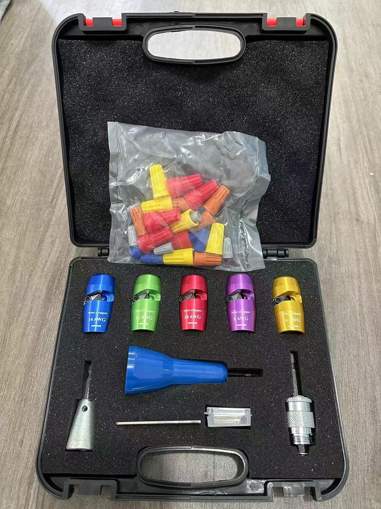 새로운 고품질 미국 표준 5종 세트 + 병렬 케이블 + 와이어 캡 트위스트 허브 + 블레이드 + 와이어 캡 25개