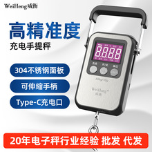 包邮新款便携式手提电子秤A35精准小型高精度商用称重弹簧称吊秤
