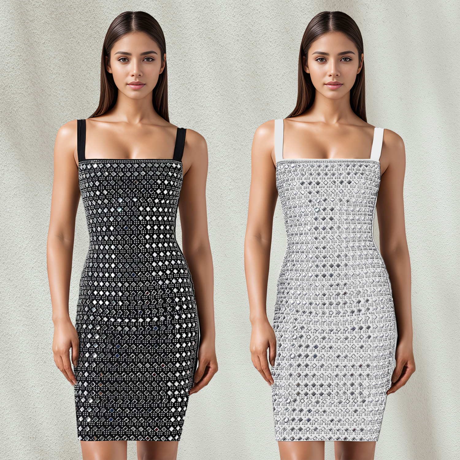 C7198 Aliexpress transfronterizo amazon ropa de moda europea y americana vestidos de mujer sexy vestidos delgados de perforación caliente