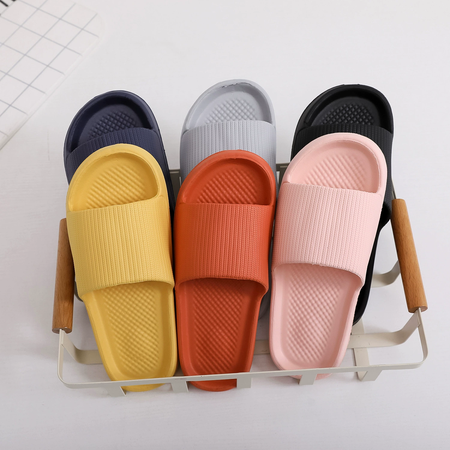 Мужские Нескользящие бесшумный сандалии на ощупь, домашние тапочки с защитой от запаха, домашние Тапочки для ванной для пар