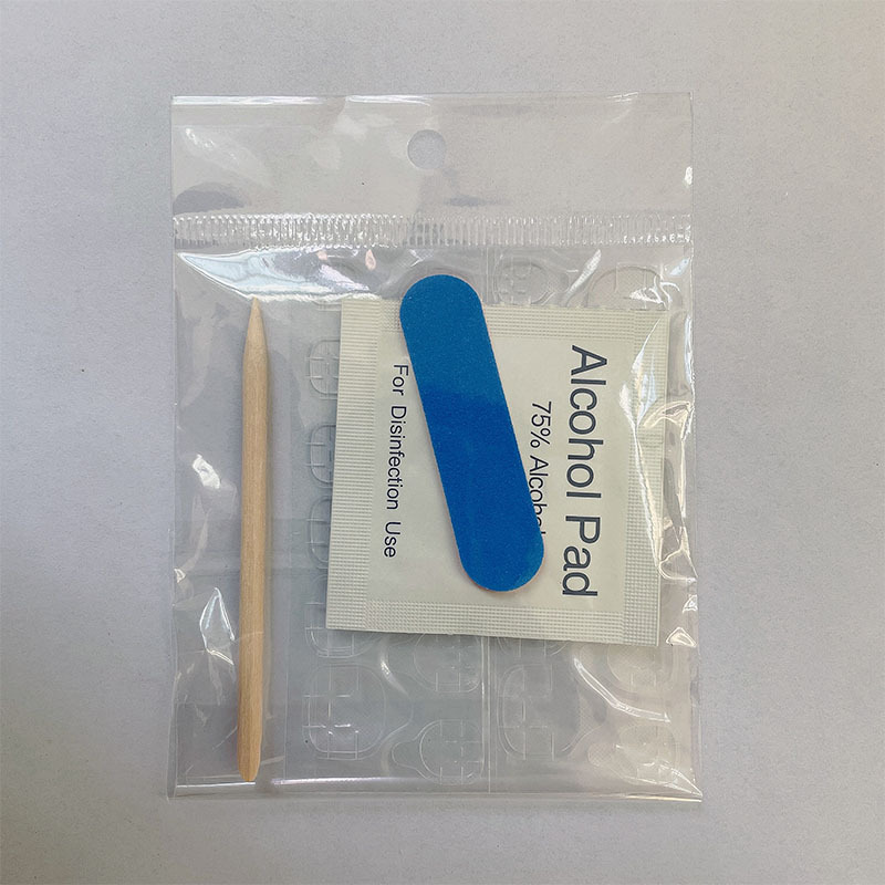 Usar un kit de manicuras de manicuras de doble cara gelatina de goma amarilla archivo de madera de hoja de alcohol conjunto de herramientas en stock