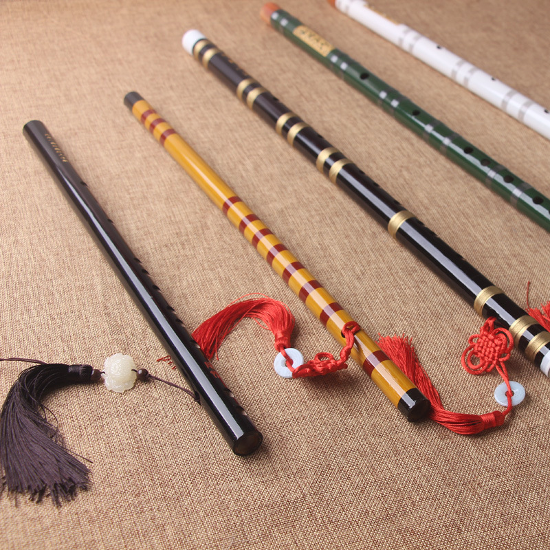 Ancient Costume Photography Hanfu Flute Props Ancient Style Girl Children Photo Dance Remembering Past Friends Performance Bamboo Flute