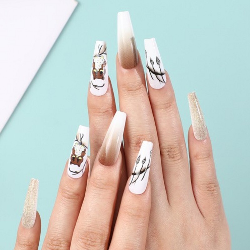 Ballerina Nail Ballet Armor Owl European and American French Wear Armor Fake Finger Manicure Wholesale EB-05