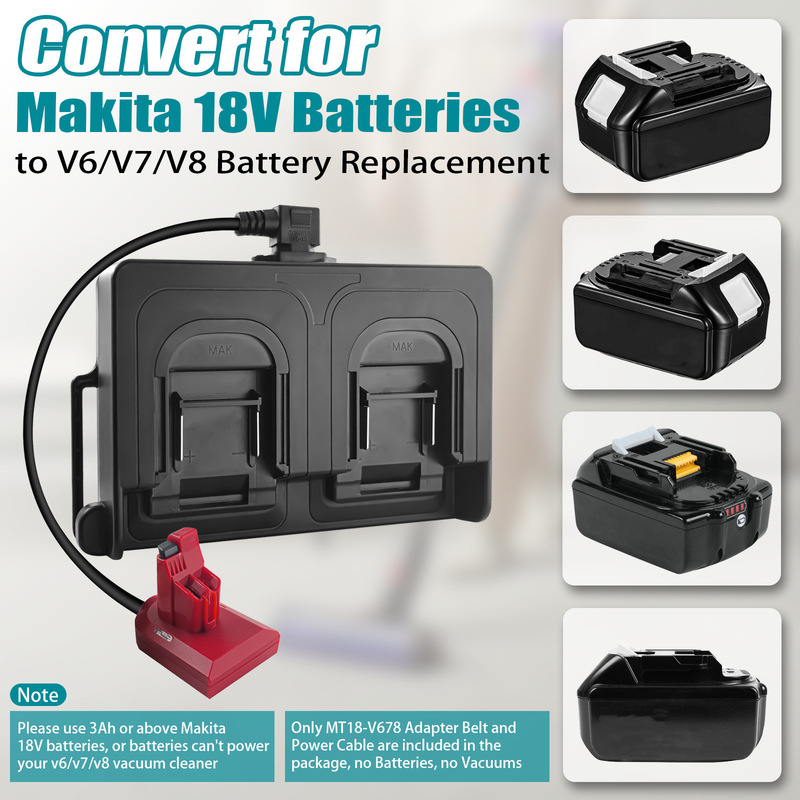 Cross-Border New Dual-Battery Waist-Mounted Weight Reducer Suitable for Dewalt, Makita, Bosch 18-20V Tool Batteries, Lithium Batteries