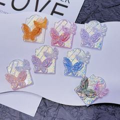 树脂配件批发diy饰品配件【蝴蝶牌】卡40*37mm-爆闪-萤火虫夜光
