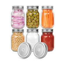 批发500ml简约透明玻璃酱菜瓶 密封蜂蜜水果罐头果酱辣椒酱分装瓶