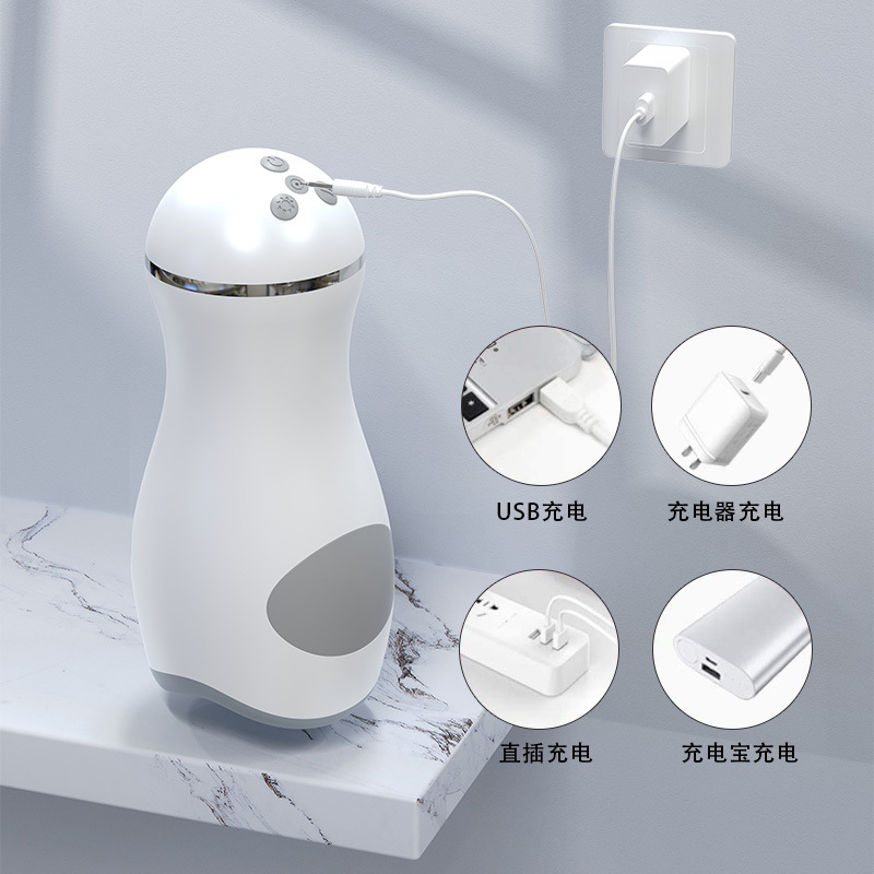 Hombres de primera generación de aviones Copa calefacción sexo oral Copa pene masaje ejercicio masturbación adultos productos sexuales fábrica en stock