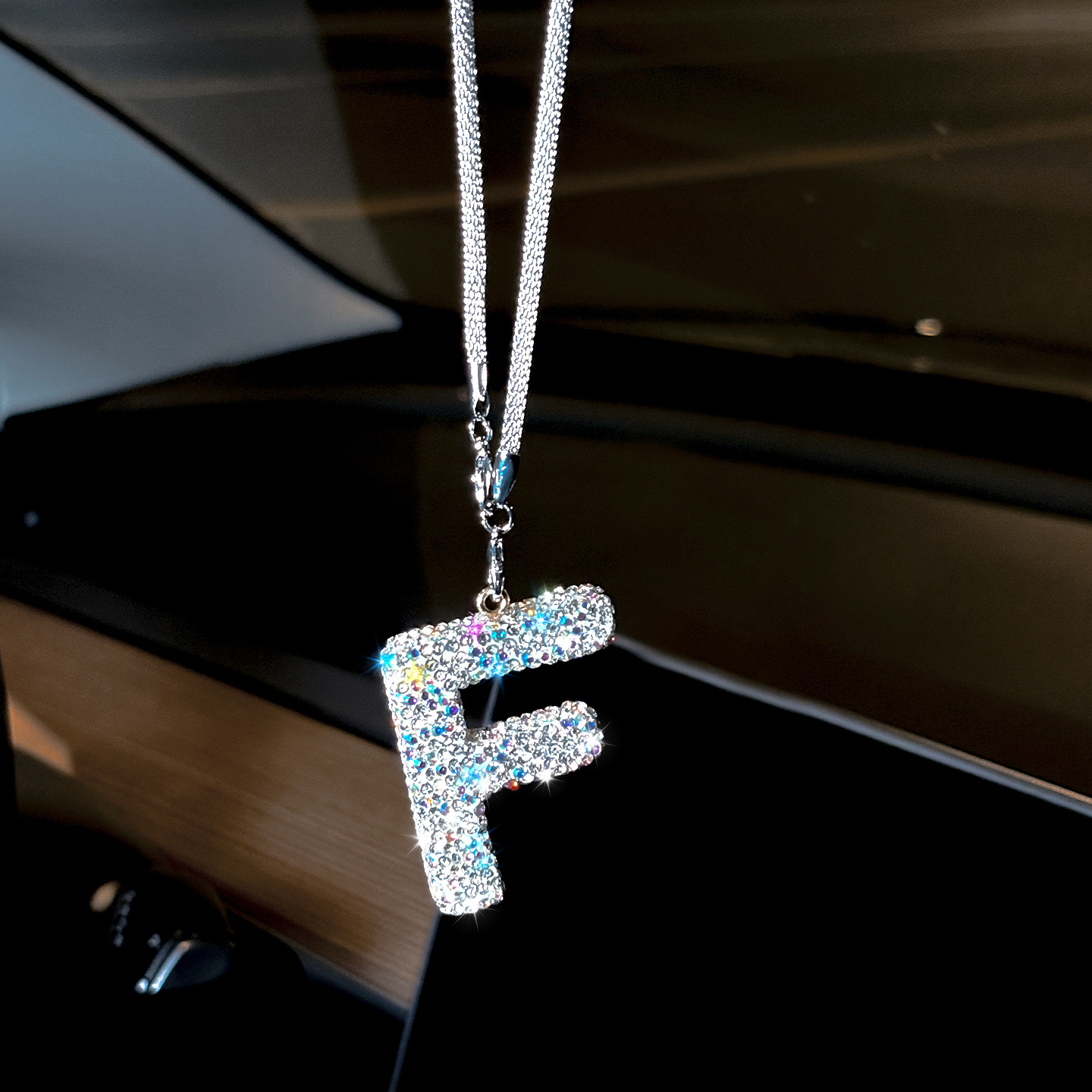 펜던트-다이아몬드 문자 [F]