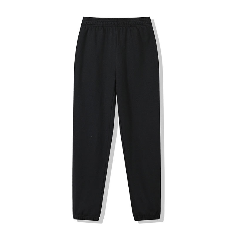 Pantalones deportivos casuales de color sólido de los hombres y las mujeres mismo peinado algodón luz tablero impreso cordón fitness correr suéter pantalones largos