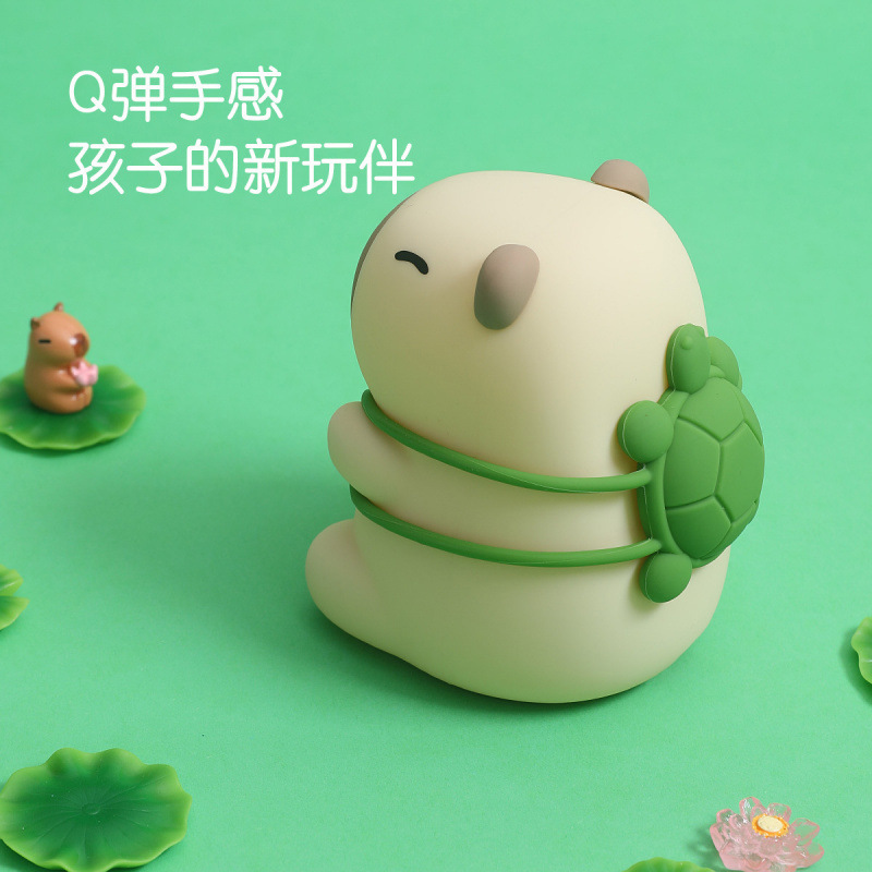 Lámpara de noche de doble propósito de silicona transfronteriza dormitorio infantil de cabecera de cama de alto nivel luz suave protección de ojos luz de atmósfera